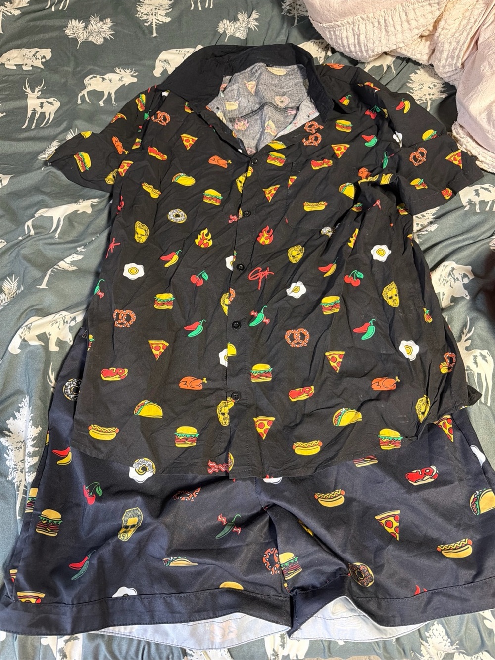 Flavortown Guy Fieri Matching Set Large Sized Top and Shorts
